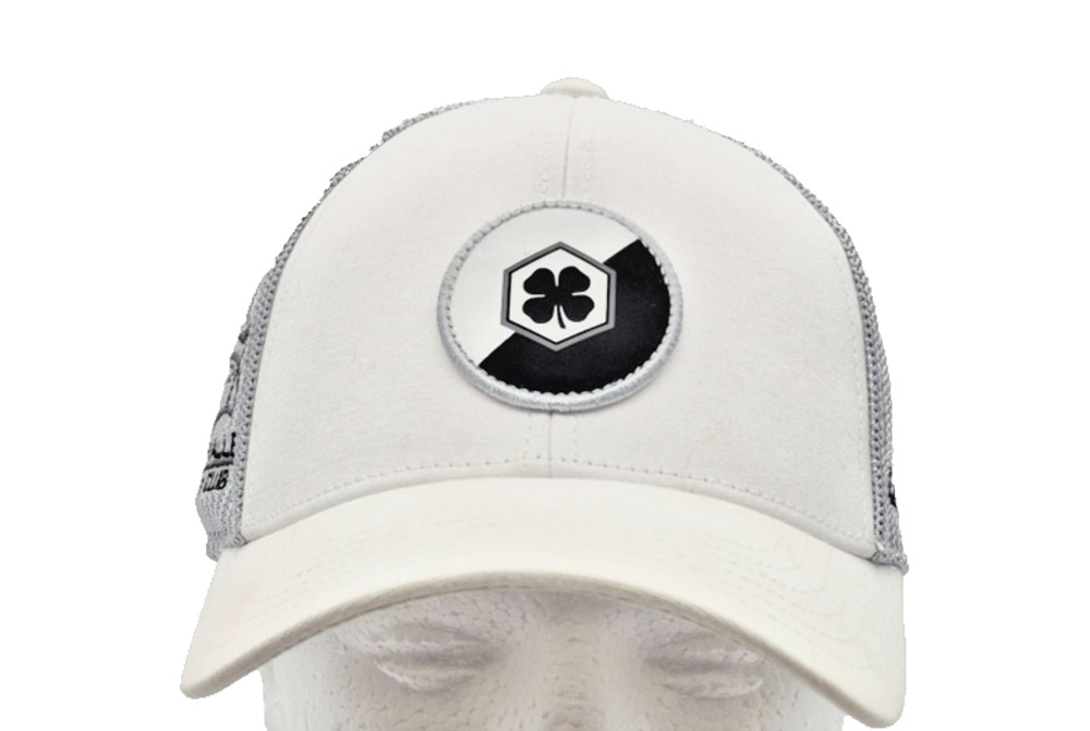 Black Clover Live Lucky Hat Cap White Black Four Adjustable Golf Club